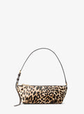 Laila Small Leopard Print Calf Hair Pochette