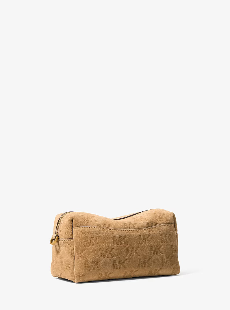 Bryant Small Logo Embossed Suede Convertible Crossbody Bag