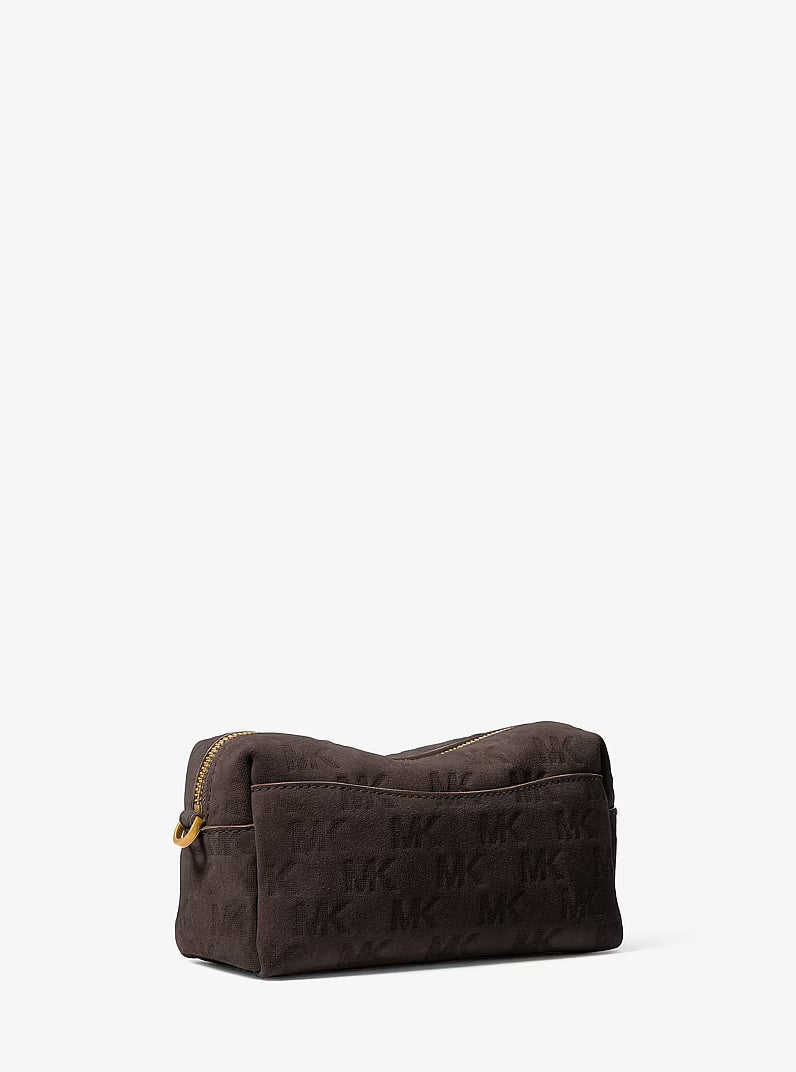 Bryant Small Logo Embossed Suede Convertible Crossbody Bag