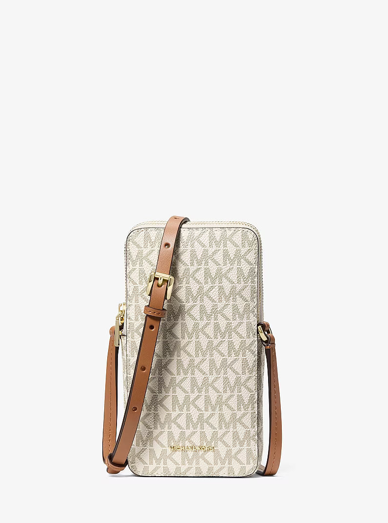 Jet Set Small Signature Logo Smartphone Crossbody Bag