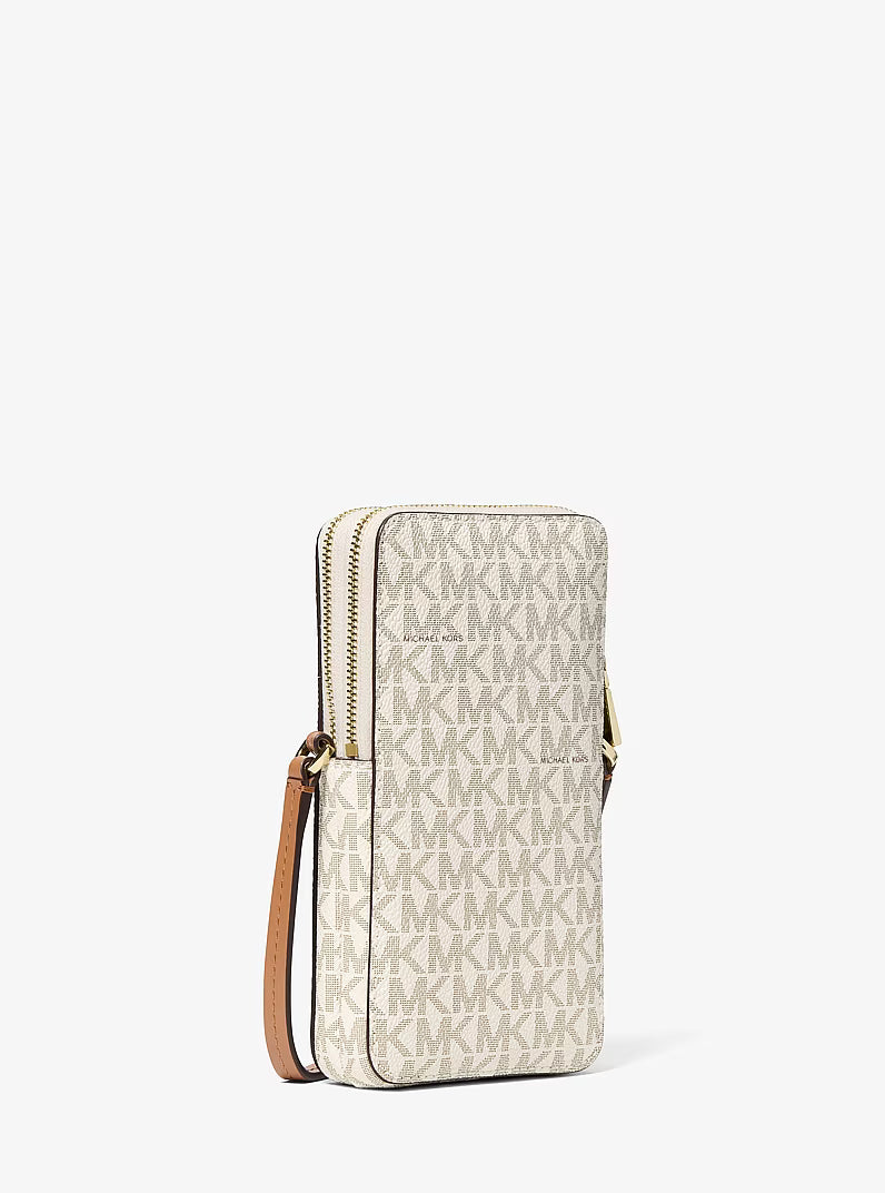 Jet Set Small Signature Logo Smartphone Crossbody Bag