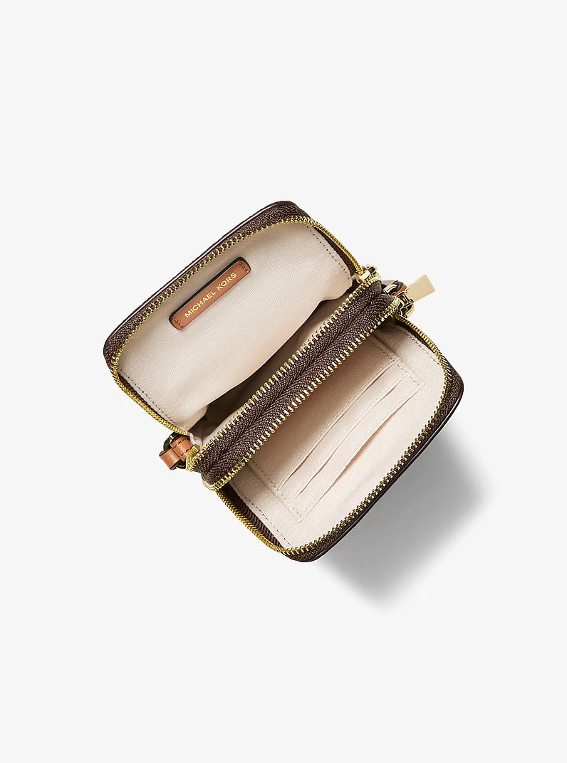 Jet Set Small Signature Logo Smartphone Crossbody Bag