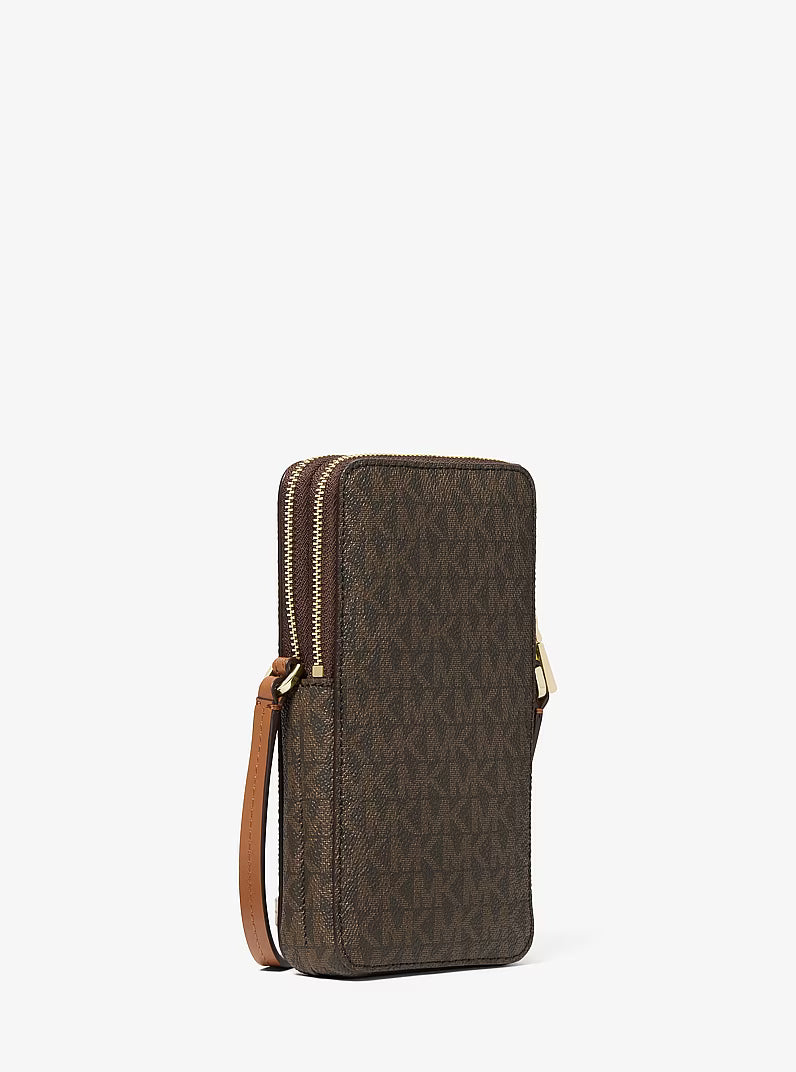 Jet Set Small Signature Logo Smartphone Crossbody Bag