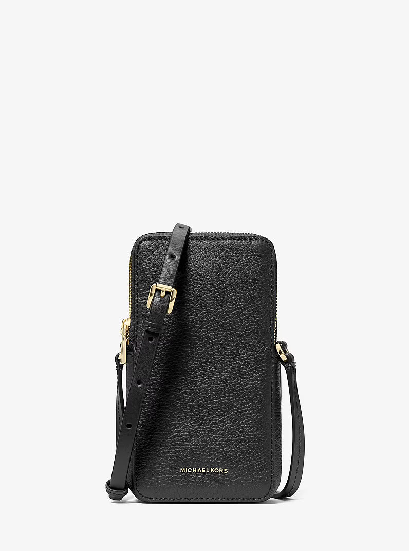 Jet Set Small Pebbled Leather Smartphone Crossbody Bag