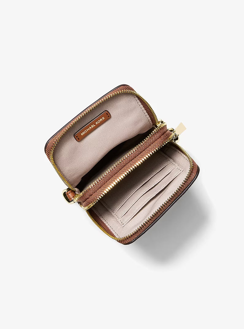 Jet Set Small Pebbled Leather Smartphone Crossbody Bag