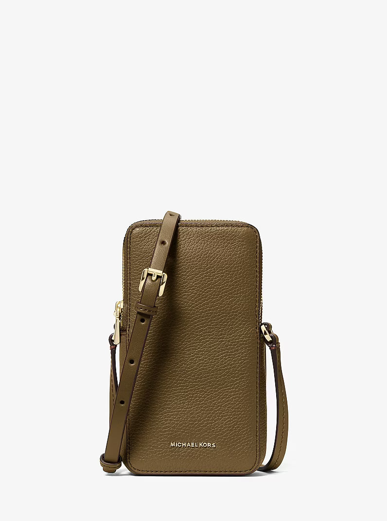Jet Set Small Pebbled Leather Smartphone Crossbody Bag