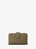 MK Pop Charm Medium Pebbled Leather Wallet