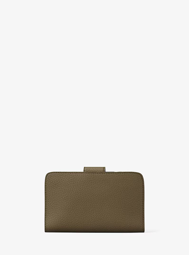 MK Pop Charm Medium Pebbled Leather Wallet