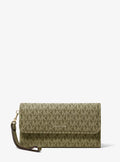 Jet Set Medium Signature Logo Convertible Wristlet