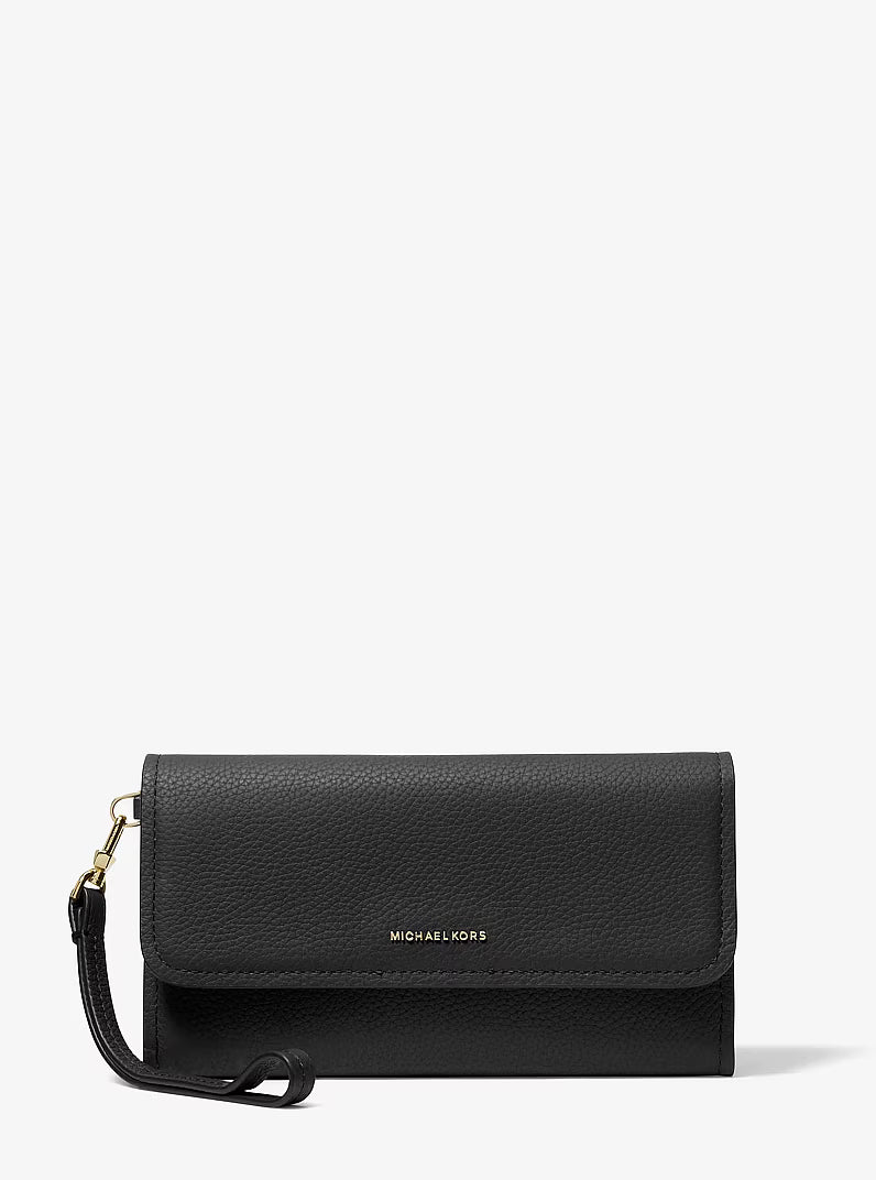 Jet Set Medium Pebbled Leather Smartphone Wristlet