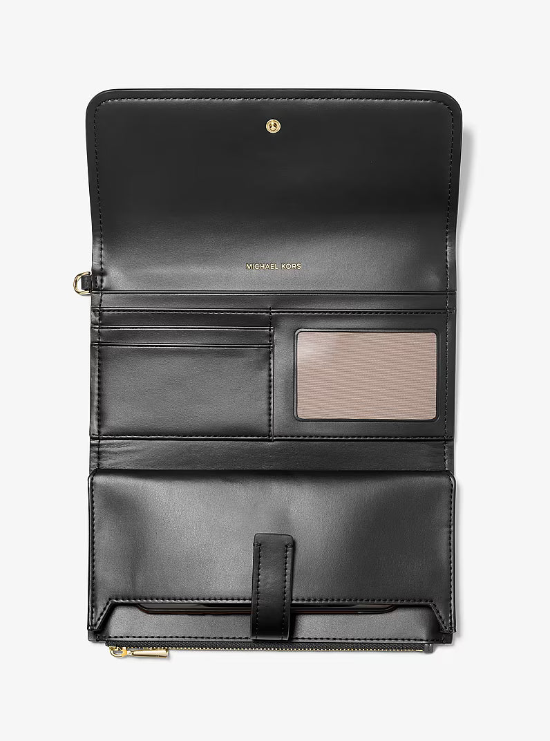 Jet Set Medium Pebbled Leather Smartphone Wristlet