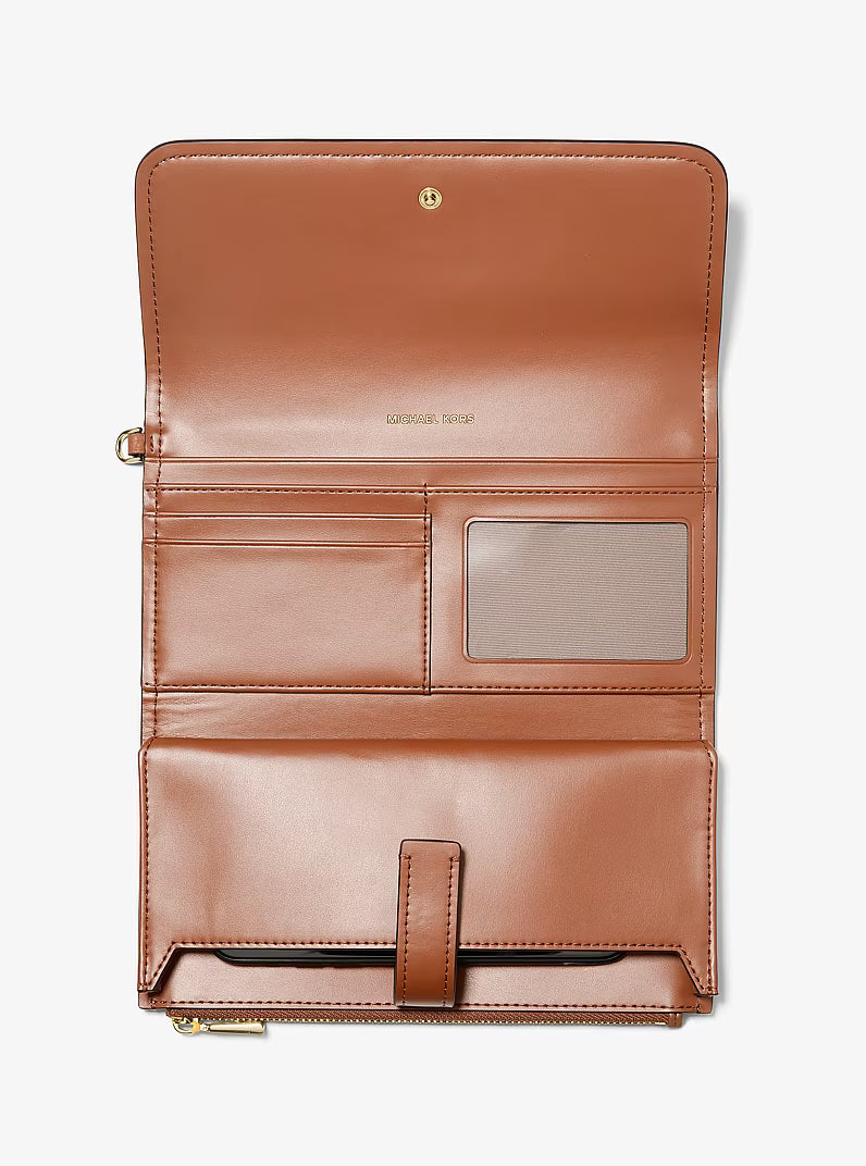 Jet Set Medium Pebbled Leather Smartphone Wristlet