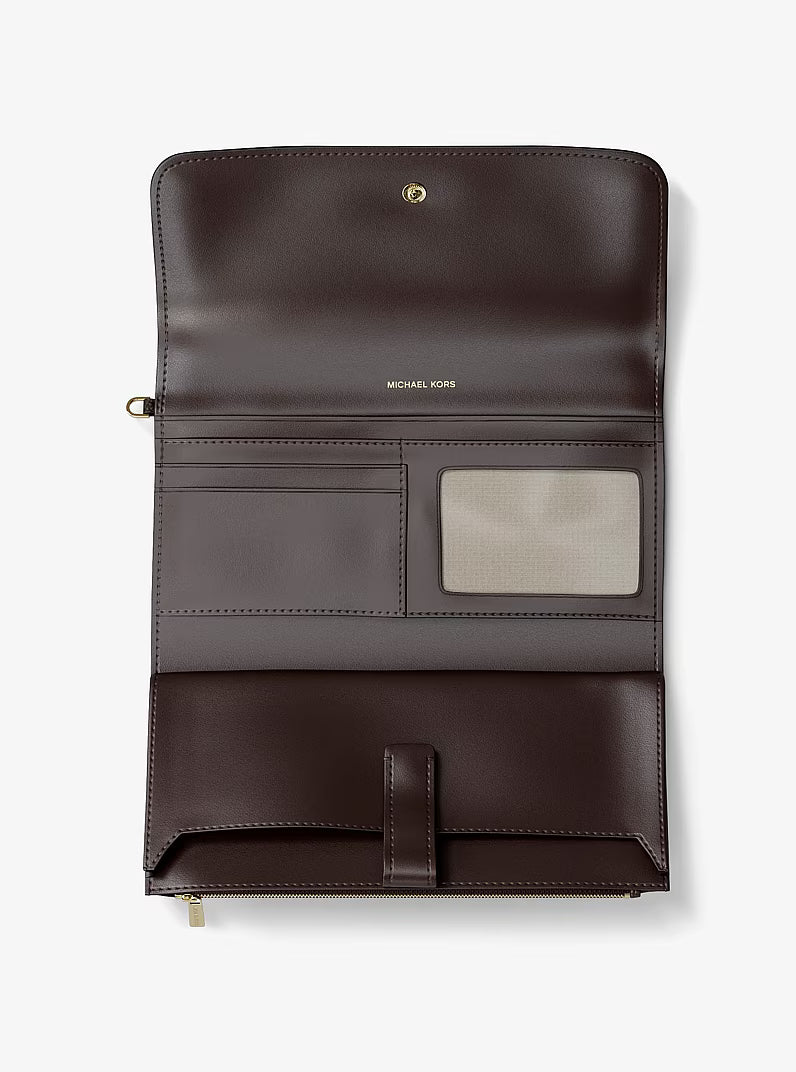 Jet Set Medium Pebbled Leather Smartphone Wristlet