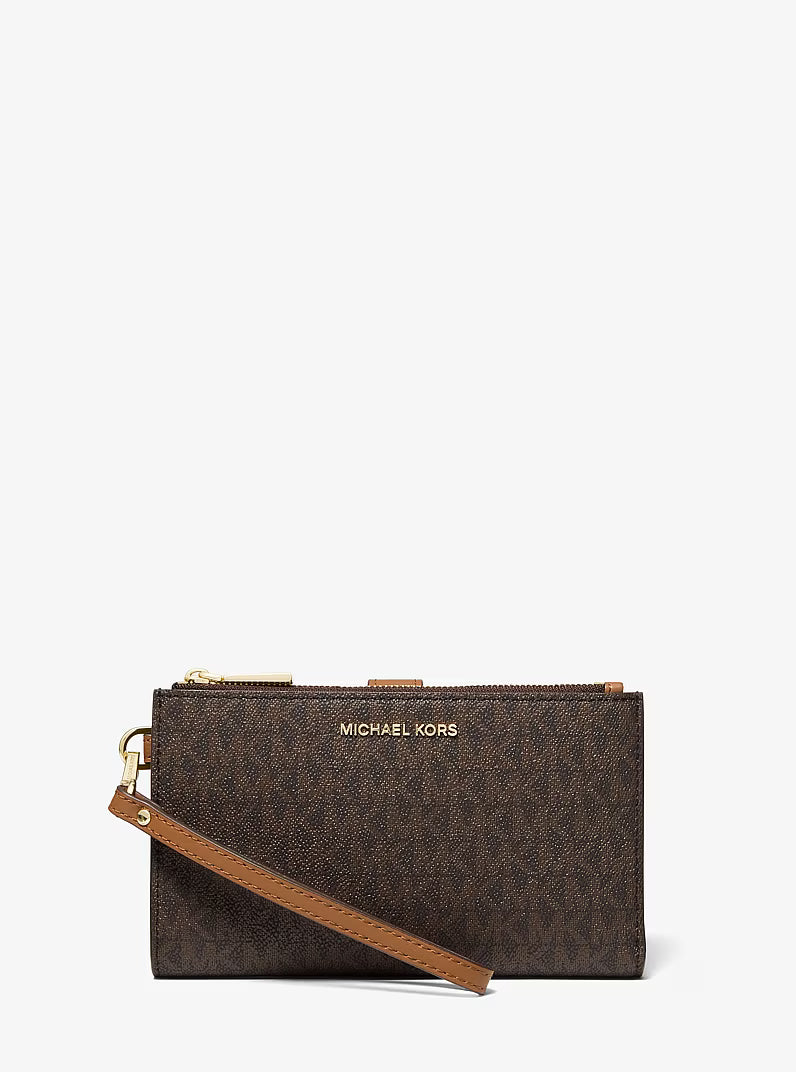 Adele Logo Smartphone Wallet in BROWN | Michael Kors Adele Logo Smartphone Wallet